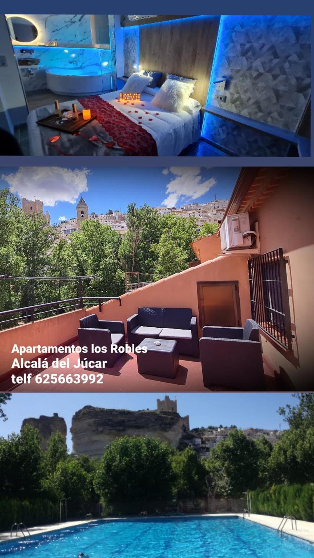 Apartamentos Los Robles Alcala del Jucar Eksteriør billede